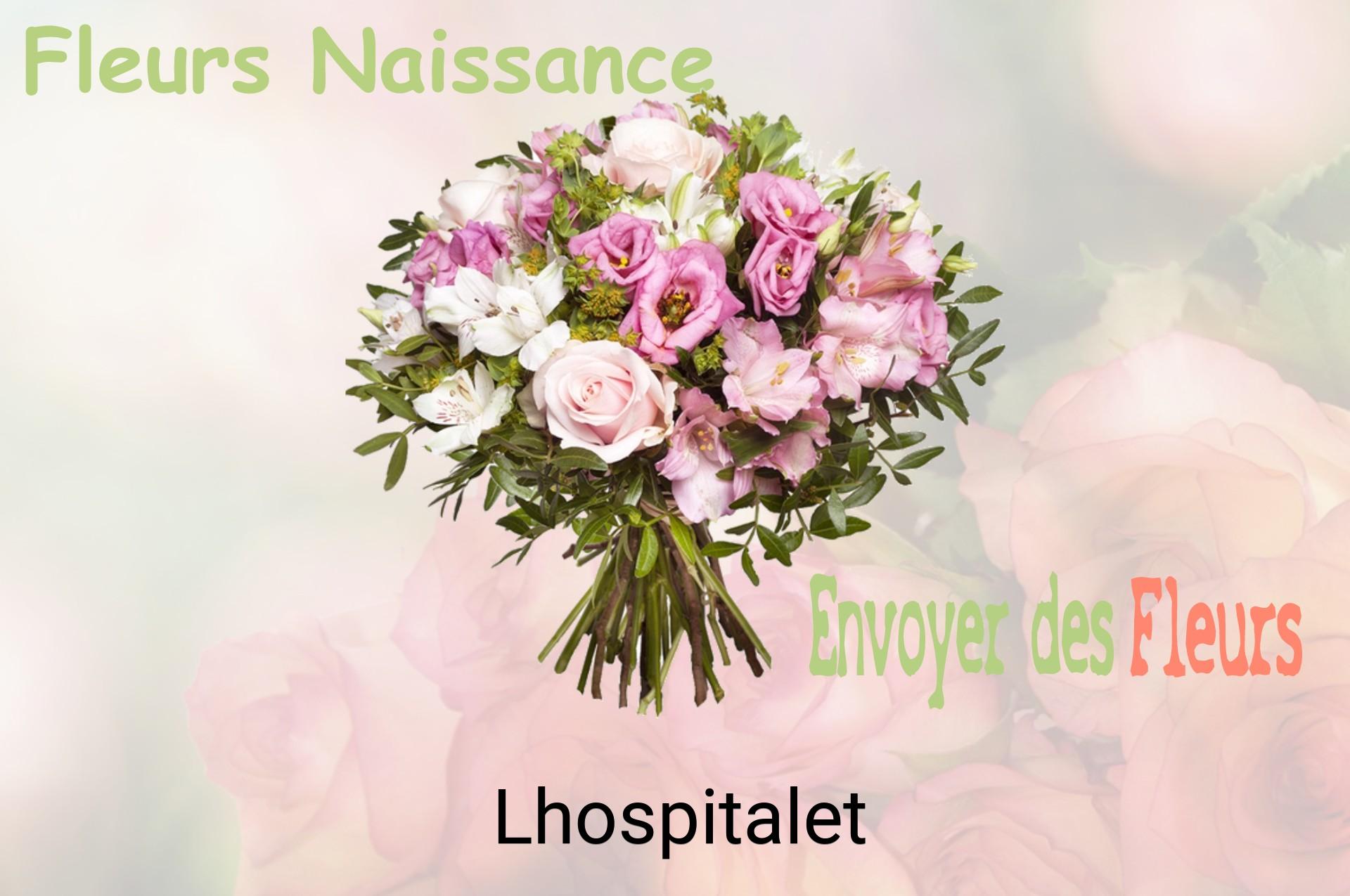 Bouquet de fleurs de naissance livré à Lhospitalet